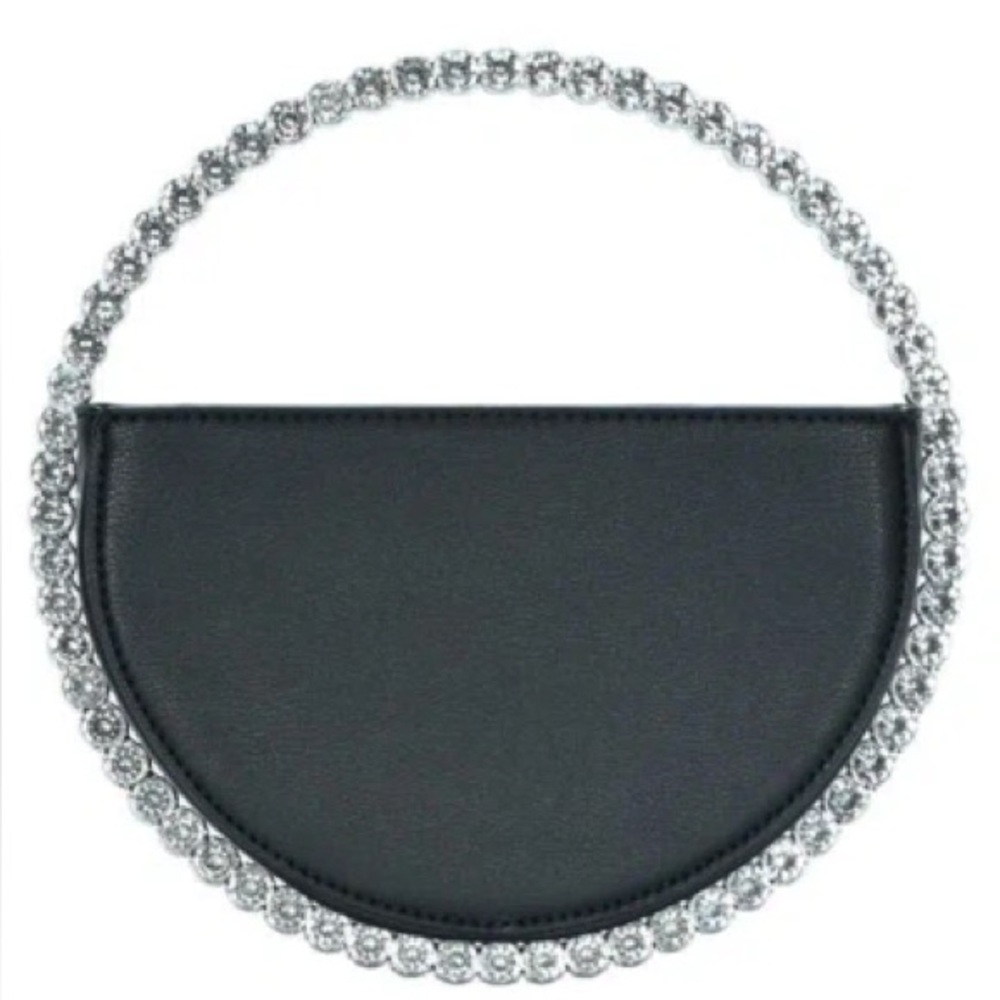 Round Rhinestone Clutch